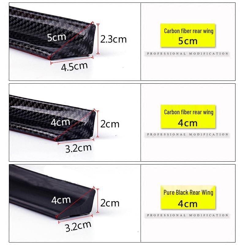 Universal No-Drill Rear Spoiler Wing Air Deflector