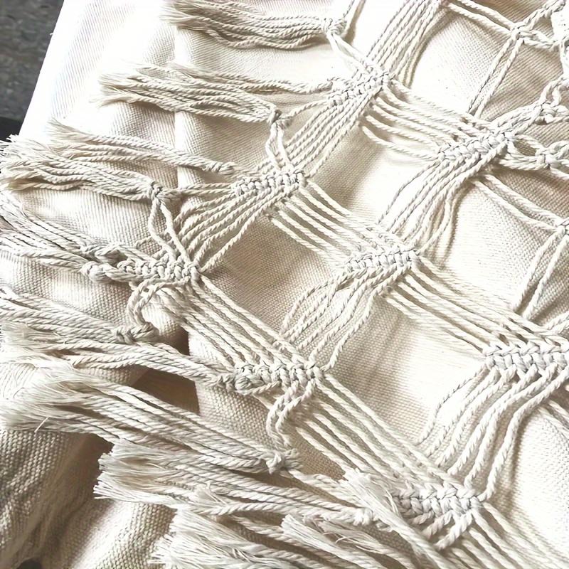 Entspannen Sie mit Stil: Hochwertige Baumwoll-Canvas-Hängematte mit gewebten Quasten für Zuhause, Schlafzimmer, Terrasse, Veranda, Garten, Strand