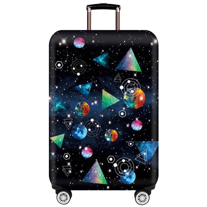 Luggage Case Thin Protective Cover Cartoon Pattern Trolley Travel Leather Box