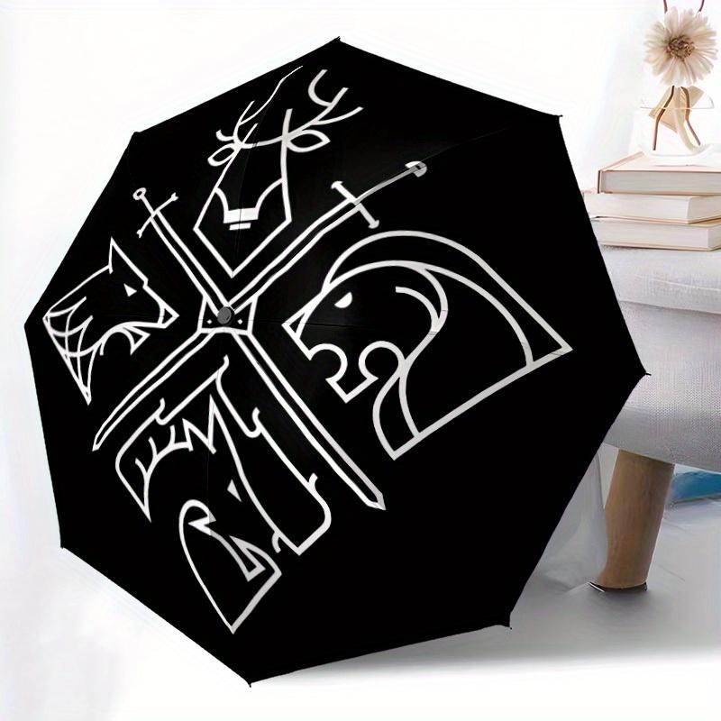 1pc Game of Thrones Windproof Automatic Cute Umbrella, Lightweight for Women/Men, Perfect Christmas Gift A0811232
