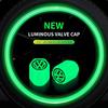 B6 Voor Volkswagen Lichtgevende Bandenventieldopjes Meerkleurig Fluorescerend Nacht Gloeiend Decor Voor Volkswagen VW GTI R Polo Golf MK8 Pas