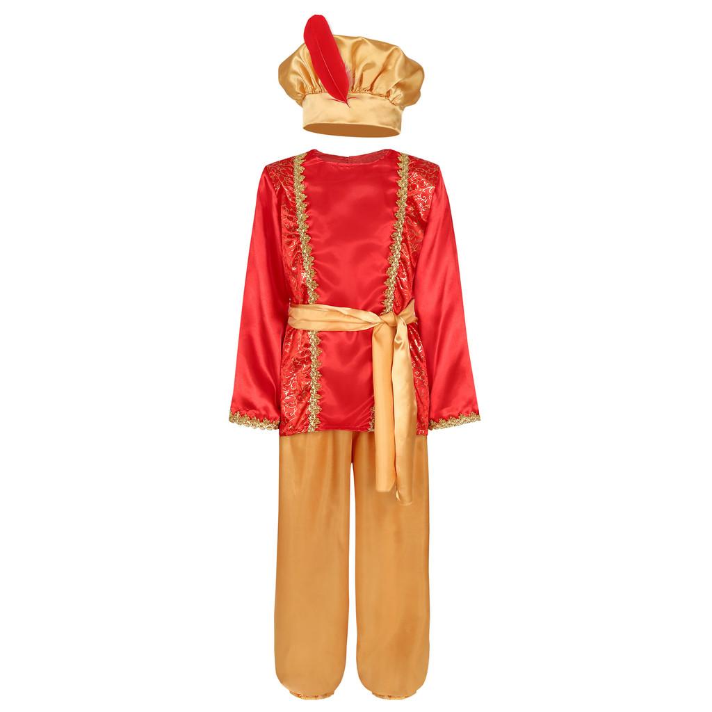 Kostým Aladina pro děti z polyesterové látky pro jevištní představení a halloweenský cosplay