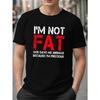 Men's Fashion Round-neck T-shirt,  Polyester Fiber Round-neck T-shirt, Summer Loose and Breathable Short-sleeved Sweatshirt