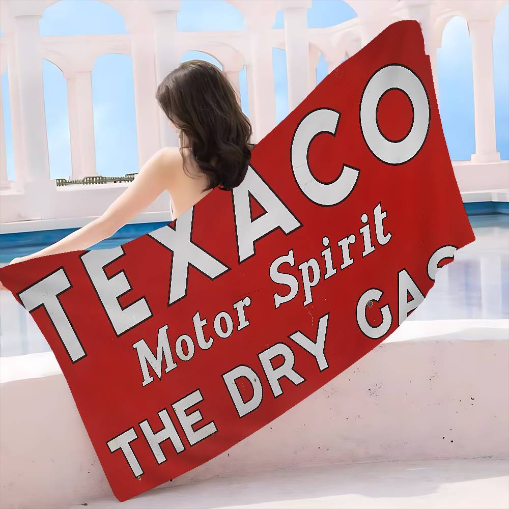 T-TexacoS Cushion Microfiber Printed Beach Towel Mountain Climbing Yoga Beach Swimming Running Absorbent Soft Towel