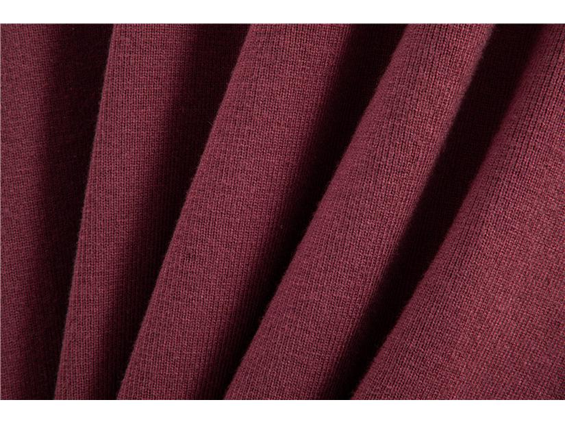 Autumn 2025 Fragrant Style Lapel Flared Sleeve Knitted Midi Dress