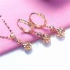 Exquisite Purple Gold-Plated Rose Gold Shiny Ball Earrings Women'S Fashion Korean Version Temperament Versatile High-End Colored Gold Ear Buckles