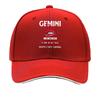 Gemini Girl Red Lip Inspirational Sandwich Baseball Cap