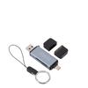 Lecteur de carte USB 3.0 Type C Alliage d'aluminium Haute Vitesse Double Emplacement Lecteur de carte mémoire pour téléphone Ordinateur 4 en 1