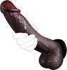 Realistický černý penis pro ženy masážní přístroj pro silikonový penis pro dospělé Sexuální hračky pro super tlustý a velký penis Dick vaginální masážní přístroj
