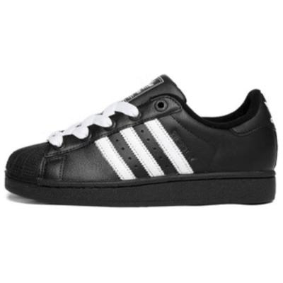 Originals SUPERSTAR Abrasion Resistant Low Top Kids Lifestyle Shoes Black White Kids' Sneakers JI0216