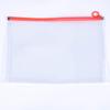 Thickened Waterproof A4 Zipper Document Bag - PP Plastic, Transparent, for Student Papers & Stationery Storage