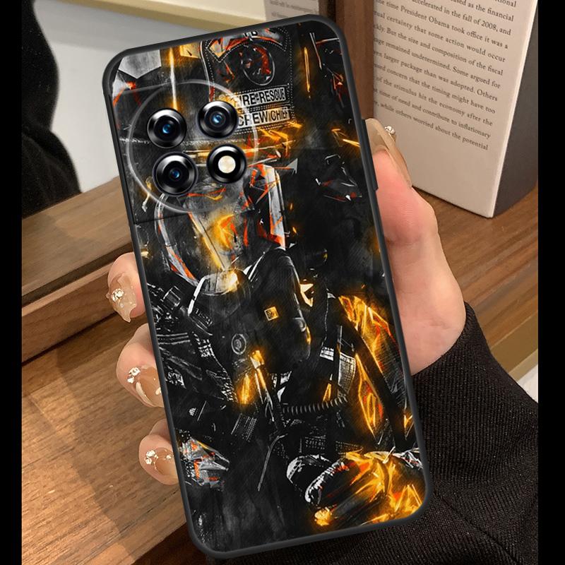 Firefighter Fire Love Case For OnePlus Nord 5 CE 2 3 4 Lite N20 N30 OnePlus 15 R 13R 12R 10T 13T 10 11 12 13 Cover
