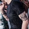 Stampa Moda Casual Larga Vintage T-shirt Pullover Colore Unico Semplicità Bello Abbigliamento Uomo Estate Sottile Girocollo