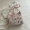 Borsa a Spalla Ricamata in Stile Etnico, alla Moda e Elegante, con Design a Tracolla Inclinata, Stile Borsa a Secchiello