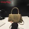 Contemporary Pu Mini Square Bag With Top Flap For Casual City Wear