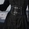 Damen Vintage Gotisches Spitze Elastischer Korsettgürtel Mode Einfarbige Kordel Punk-Accessoire Für Reife Damen Kleid Hemd Gürtel