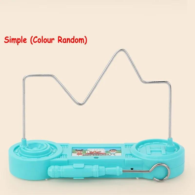 Maze Kids Collision Electric Shock Toy Party Funny Game Science Experiment Toy Education Electric Touch Maze Game For Children (As shown-25860)-