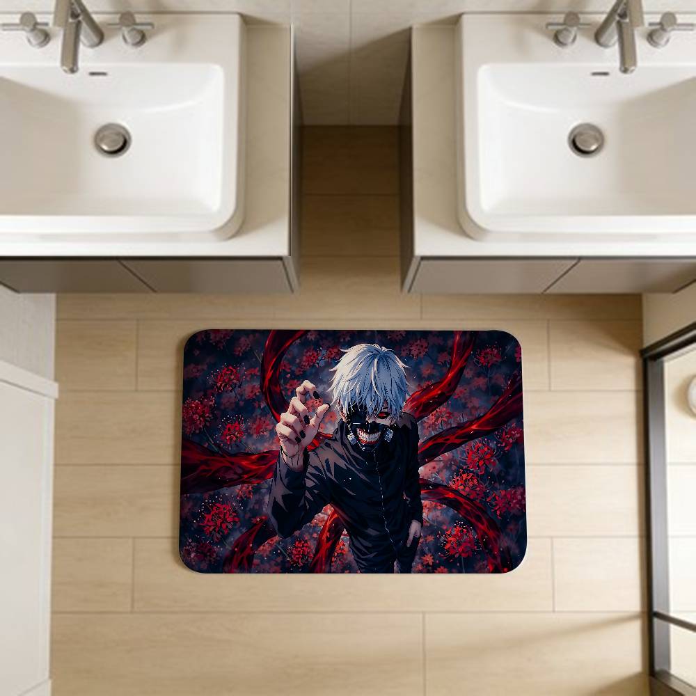 Tokyo Ghoul Anime Room Mats Retro Multiple Choice Living Room Kitchen Rug Non-Slip Welcome Rug