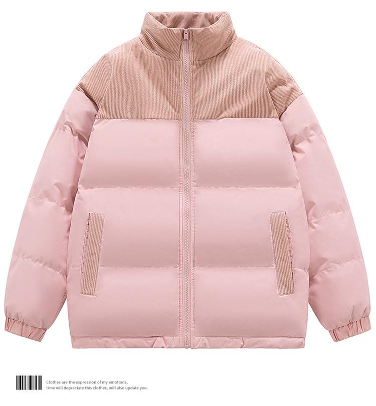 

Autumn and winter mainly promote new cotton-padded clothes for men and women, cotton-padded clothes for couples, winter coats, hooded S рожевий