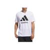 Adidas Aeroready Letter Logo Print Comfortable Durable Casual Short Sleeve T-Shirt Men Tops White JI7099
