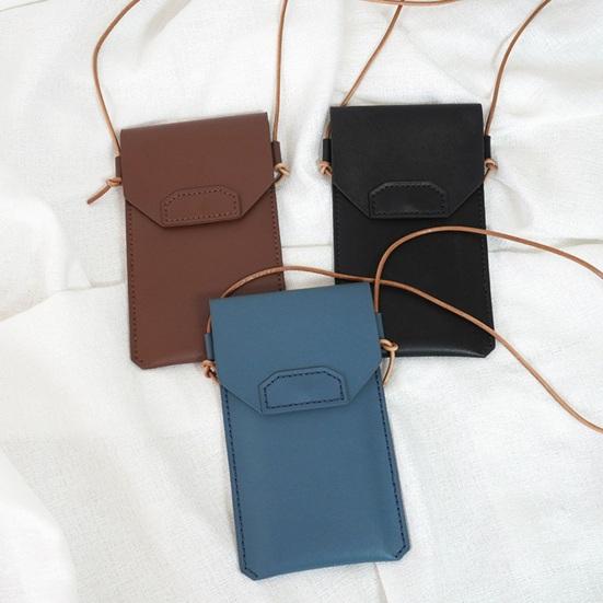 DIY Mobile Phone Bag Faux Leather Phone Pouch Craft Set Unfinished Crossbody Wallet Phone Bag for Daily Travel And Gifts
