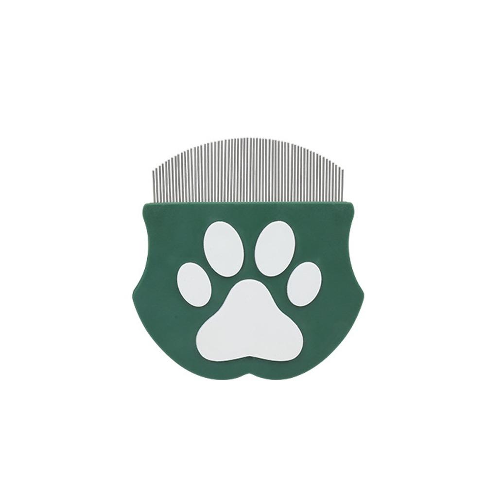 

Mini Pet Detangling Brush Handheld Cats Massage Comb Versatile Pet Grooming Comb Flea Removal темно-зеленого