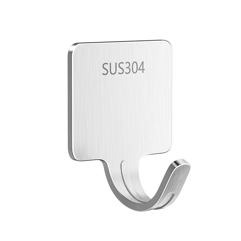 304 Stainless Steel Self-Adhesive Hooks (5-Pack)