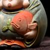 Hanro Art Good Good Seven Lucky Made of Japanese Good Good Good Warning Against Prosperity In Big Good Harvest 10cm X Width 8cm X Depth Color