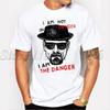Newest Men Fashion Breaking Bad T-shirt Heisenberg Iam the Denger Retro Printed Hipster Tops Short Sleeve Casual  Tee