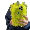 Cute Plush Big Eyes Baby Long Hair Monster Phone Case for IPhone16promax for Apple 15pro Phone Case X