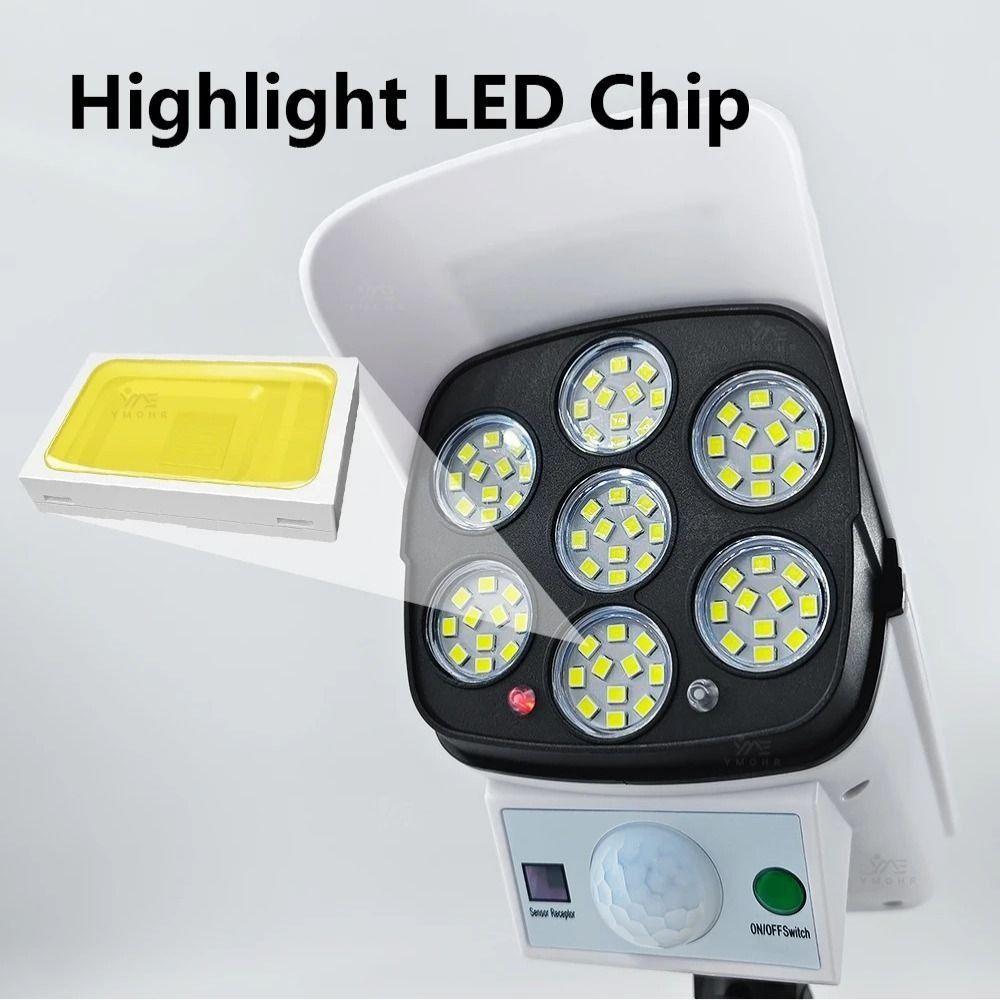 Solar Powered Dummy Camera Wall Lamp Motion Sensor LED Light Safety Solar Surveillance Lights  Yard