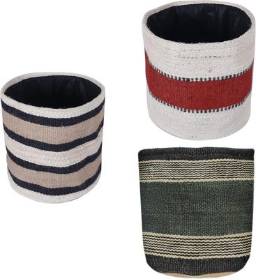 Cesta de yute resistente para plantas, moderna cesta tejida para macetas de 25 cm, macetas de interior, cesta organizadora de almacenamiento, decoración rústica para el hogar, contenedores para plantas.