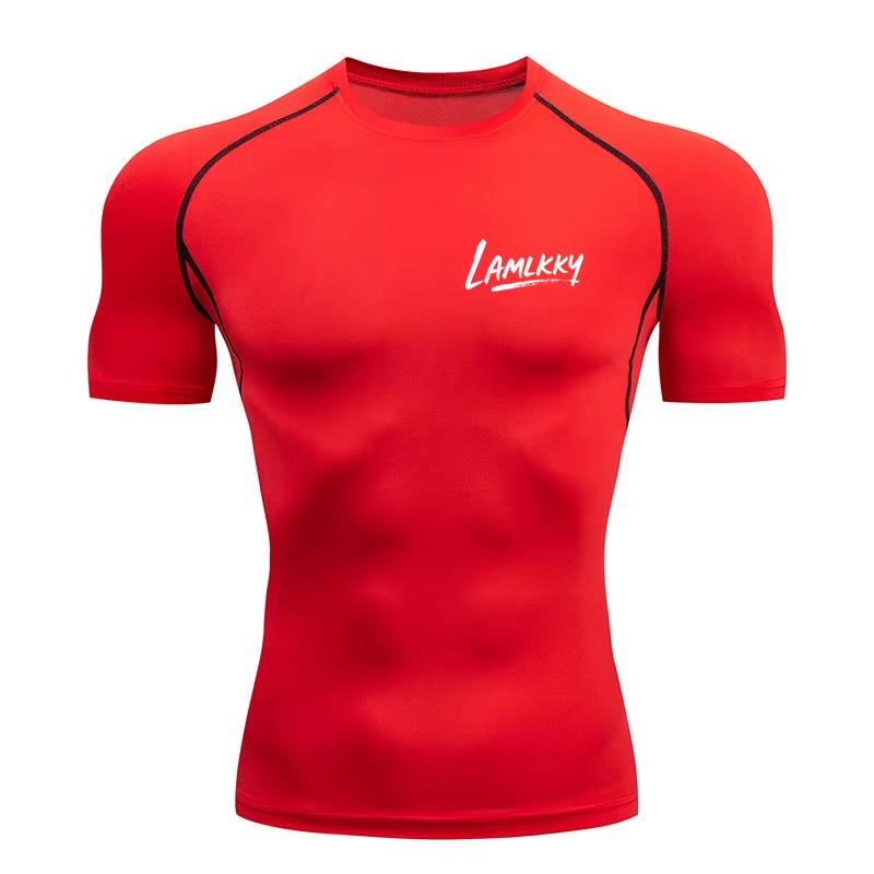 Men s Compression Short Sleeve Shirt Quick Dry | Gym Workout Running Fitness Athletic Top ZY007 XXXL