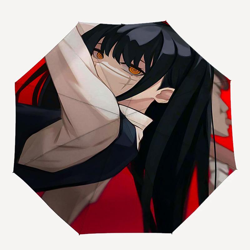 1pc Anime Character Outdoor Umbrella - Automatic Opening/Closing, Portable 3-Fold Design, 8-Bone Iron Frame - Perfect Gift for Fans, Travelers, Daily