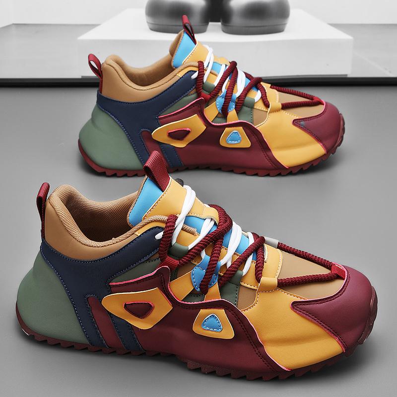 Herrenschuhe New Daddy Schuh Farbe Kampf Persönlichkeit Casual Sportschuhe Herren interne Erhöhung Schuhe