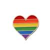 Sexfärgad Regnbågsbrosch i Metall för Rockar, Hattar och Ryggsäckar