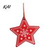 Christmas Atmosphere Props Tree Wooden Pendant, Vintage Cartoon Ornament with Lanyards, Santa Claus Elk Snowflakes Lightweight Pendant for Holiday