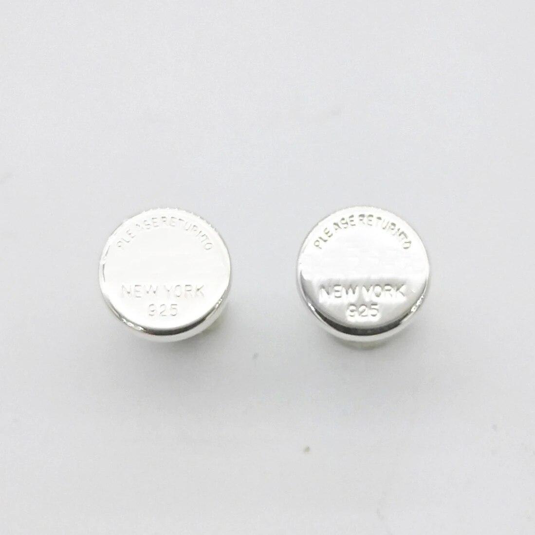 

925. Классические серьги с буквами из стерлингового серебра для женщин, круглые гравированные серьги, ювелирные изделия для влюбленных, роскошные и красивые подарки