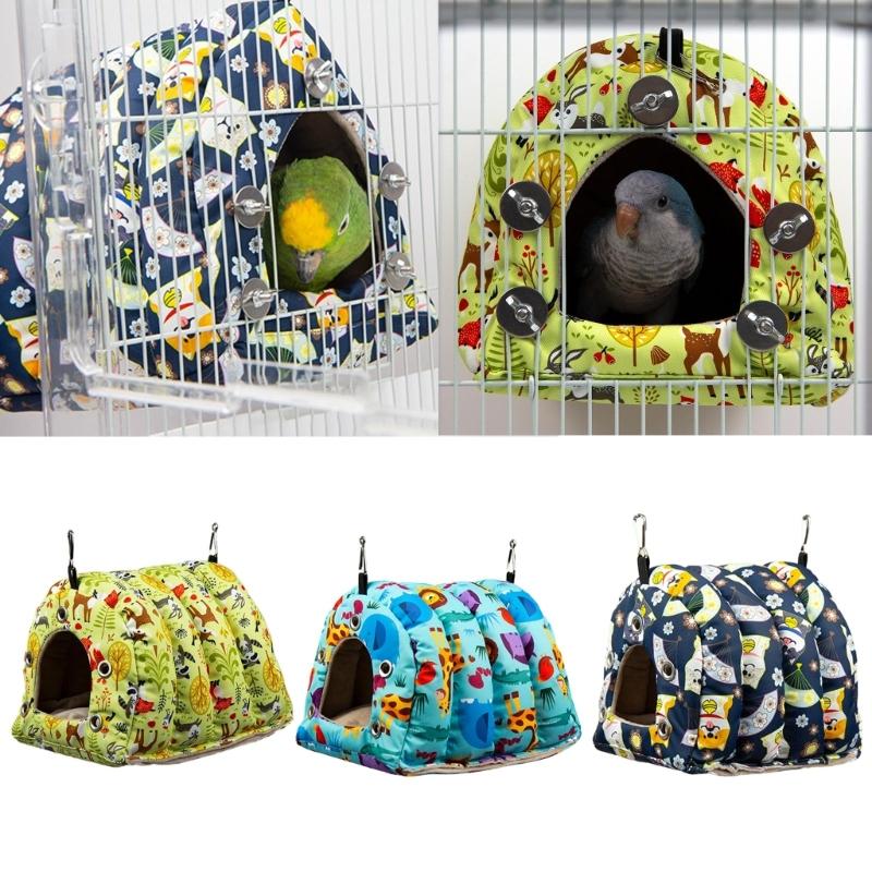 Bird Warm Nest House Winter Plush Sleeping Bed for Small Medium Birds