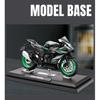 1/12 Kawasaki Ninja ZX10R Alloy Die Cast Motorcycle Model Toy Vehicle Collection Sound and Light Off Road Autocycle Toys Car