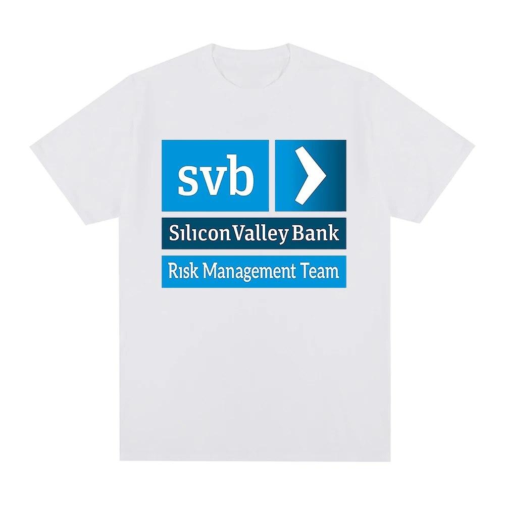 T-shirt Dipartimento Gestione del Rischio Silicon Valley Bank Unisex/Donna Estetica Harajuku Magliette Grafiche Unisex Oversize Sabbia Cotone