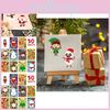 Kleurrijke Xh059 Kerstman Sneeuwpop Doe-het-zelf Puzzelstickers Voor Kinderen Leuk Knutselen