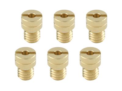 POSH FAITH Motorrad Hauptdüsenset für KEIHIN (6 Über) PC18/PC20/PB16/PB18/CVK20 (5x6,7mm) (Kleine Runde) 700028-10