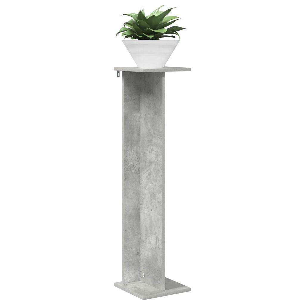 Plant Stand Concrete Grey 25 x 25.5 x 100.5 cm Particleboard