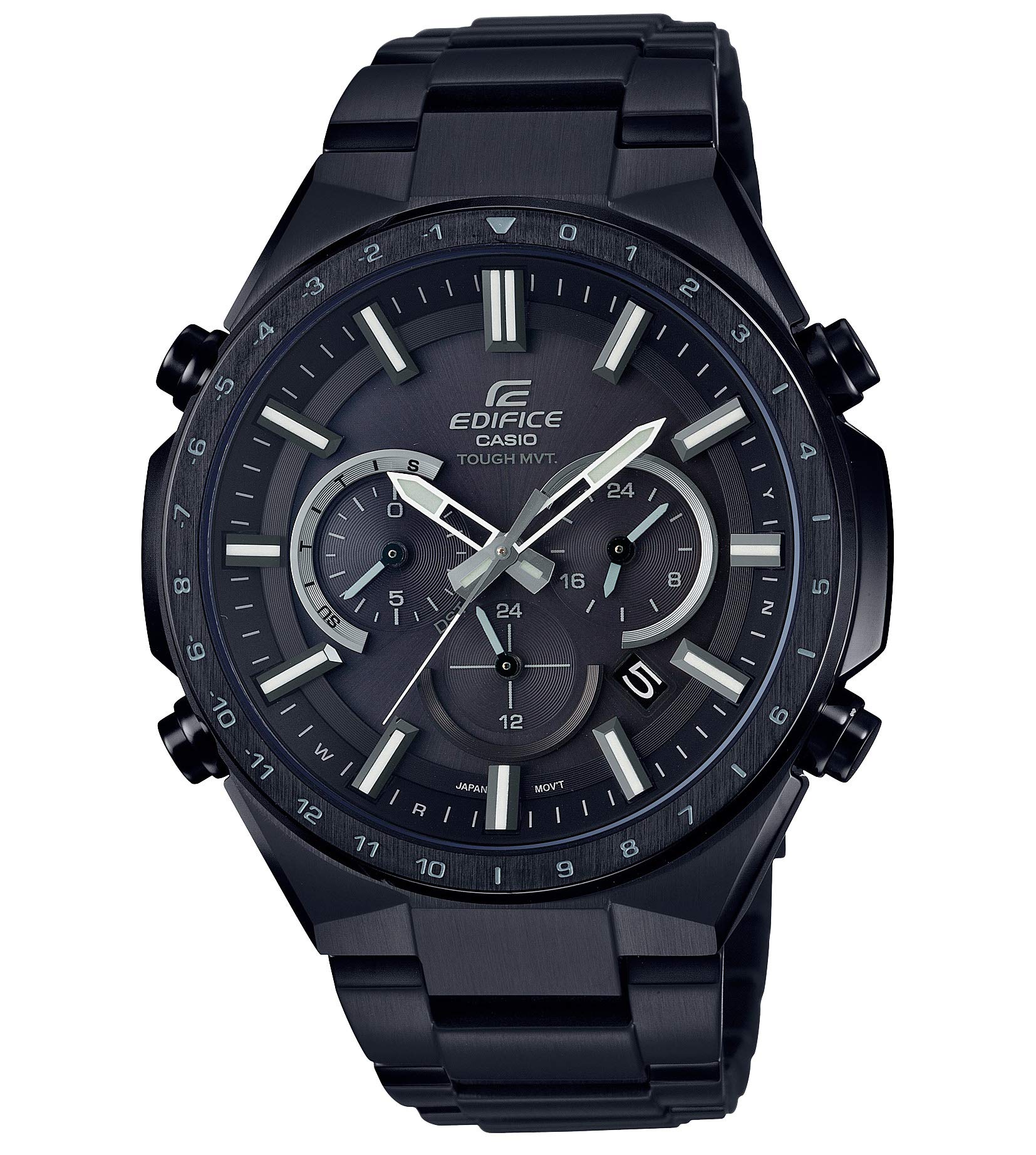 

Casio Edifice Watch (Official Japanese Product) Radio-Controlled Solar EQW-T660DC-1AJF Men s Black
