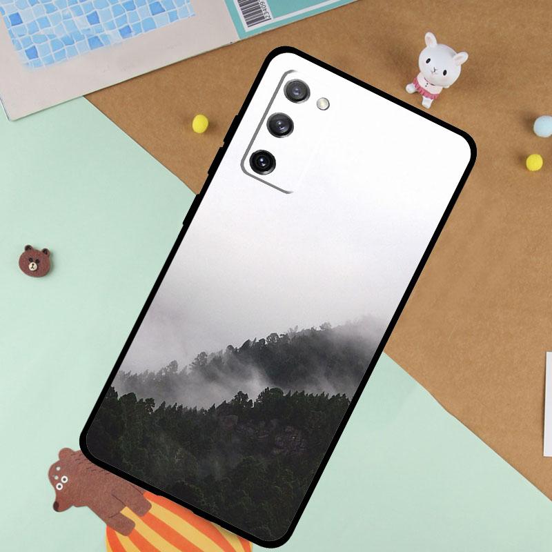 Forest Cloud Pattern Soft Case For Samsung Galaxy S25 Ultra S9 S10 S20 S22 S21 Plus S23 FE S24 Ultra Funda Cover