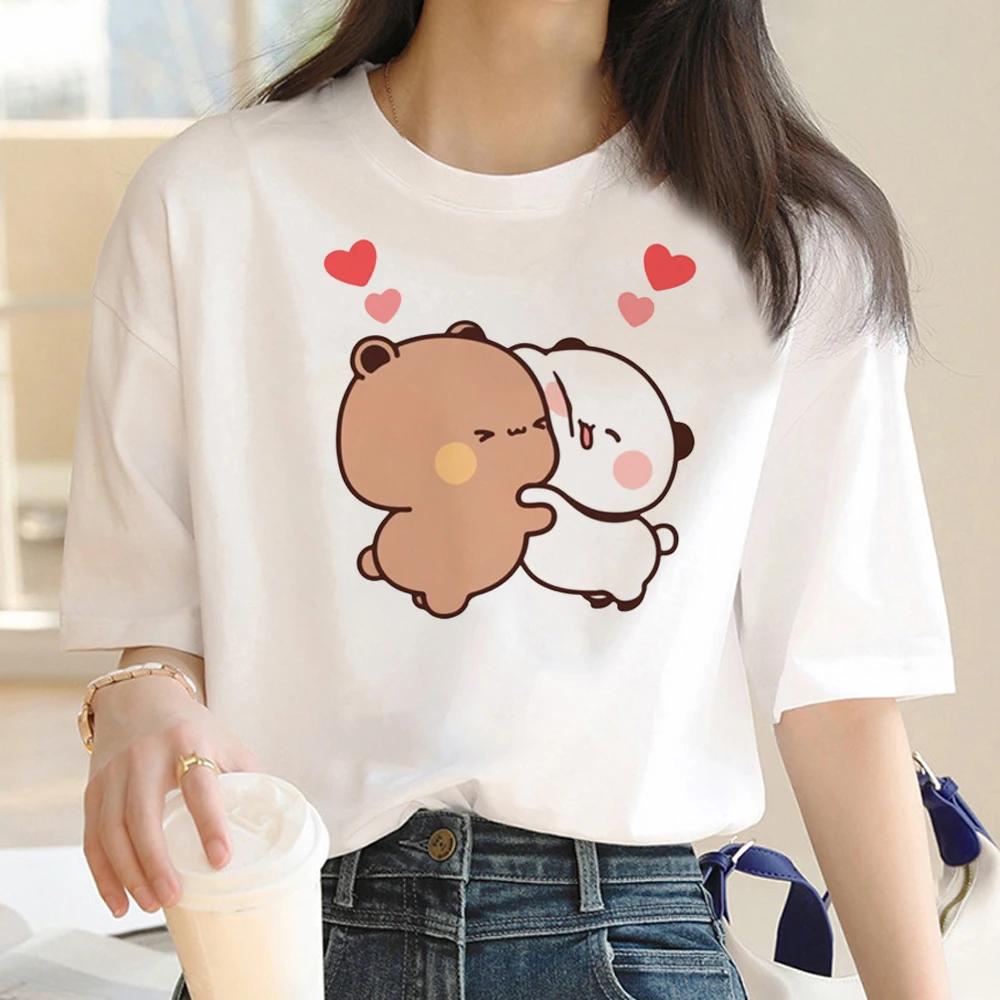 New Cute Bubu Dudu T Shirt Female Trendy Vintage White T Shirt Unisex Korean Clothes Hip Hop Streetwear Women 2000s Punk Tops
