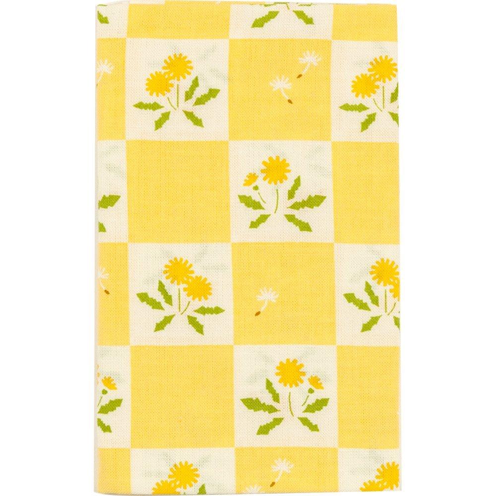 Hamamonyo Tenugui hand Ichimatsu Dandelion (Japanese towel) -