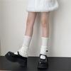 Ribbed Knit Boot Cuffs Footless Socks with Elegant Bows Designs for Women Layered Ruffle Edge Leg Warmers Streetwear