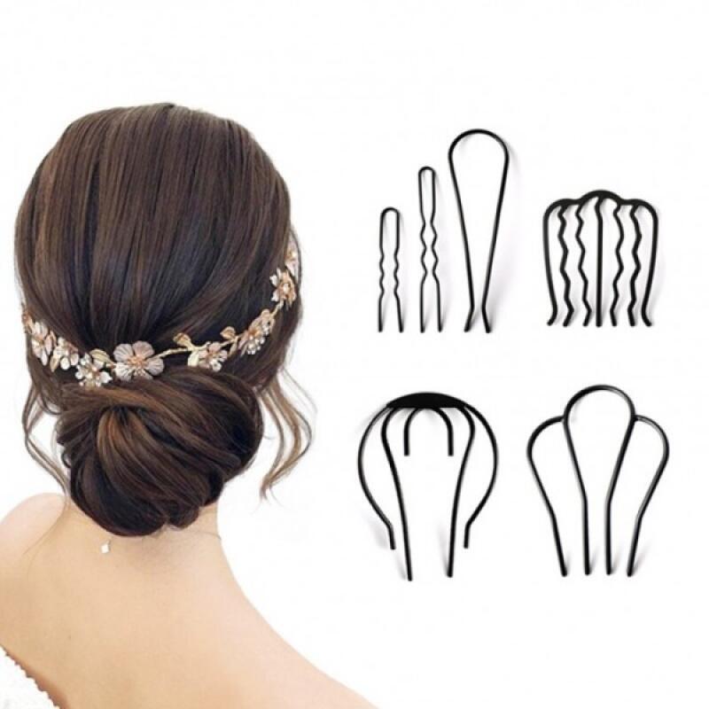 U-Pin Updo Hair Multipurpose Fixed Pin Hairpin 3.4-pin round pin
